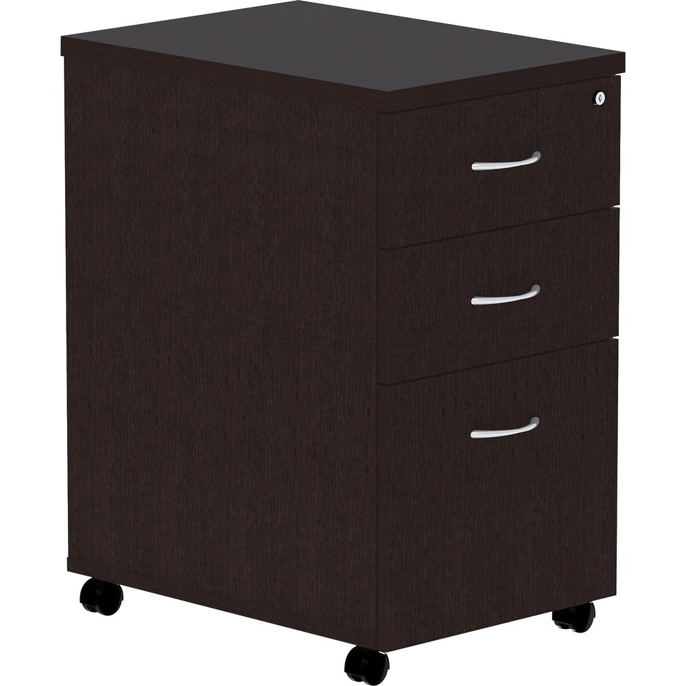 Image of Lorell Pedestal, Laminate, Mobile, B/B/F, 16"x22"x28-1/4", EPO