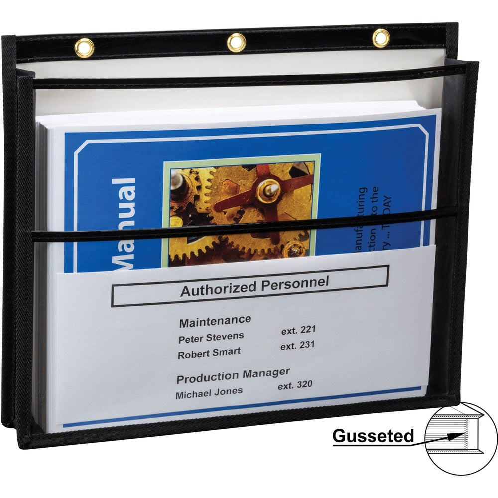 Image of C-Line Shop Ticket Holder, 11-1/10"Wx13-1/10"Lx1/5"H, 10/BX, Black