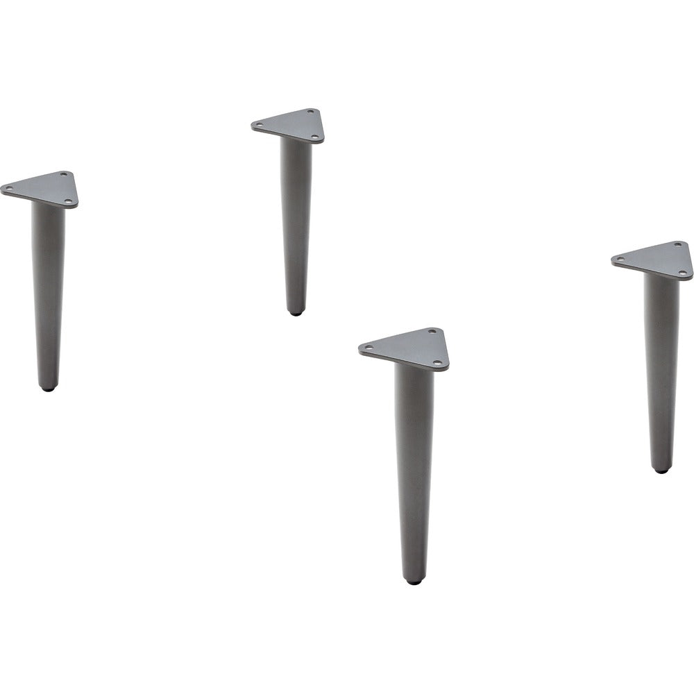 Image of Lorell Sectional Base,Single,Metal,4-1/2"x9-3/4"x1-1/2",4/ST,GY