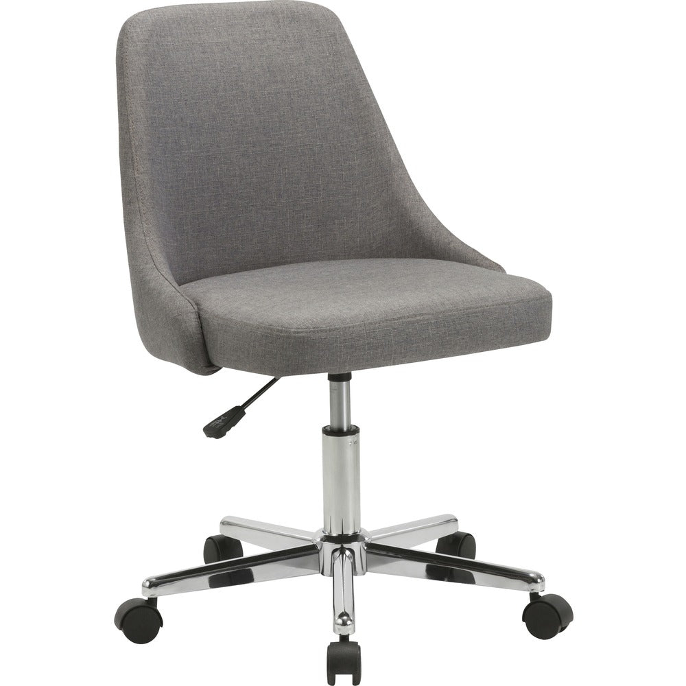 Image of Lorell Task Chair, Swivel, Fabric, 22-1/2"x24-3/8"x31-1/2", Gray