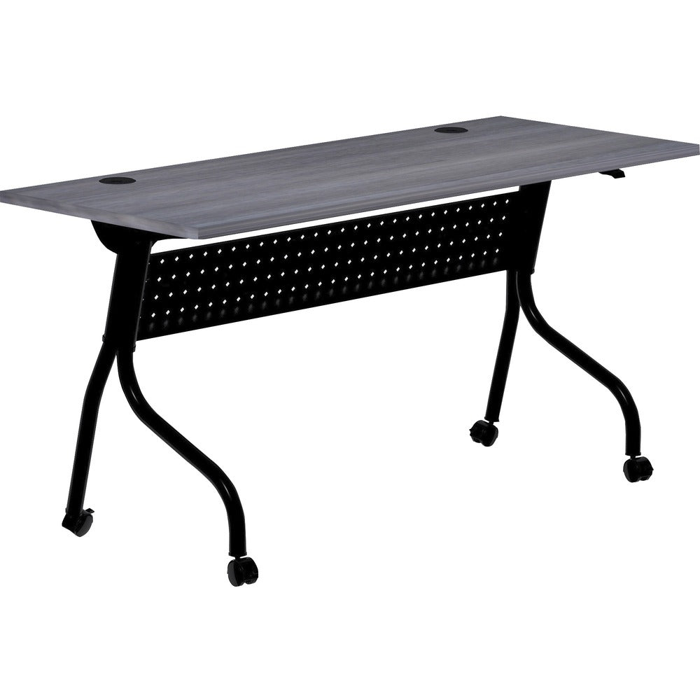 Image of Lorell Training Table, 60"x23-3/5"x29-1/2", Charcoal/Black
