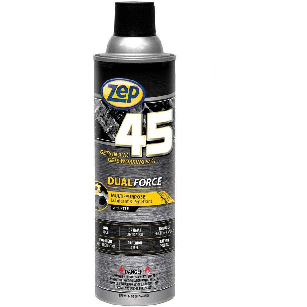 Image of Zep Commercial Lubricant/Penetrant, Dual Force, 14 oz, Multi
