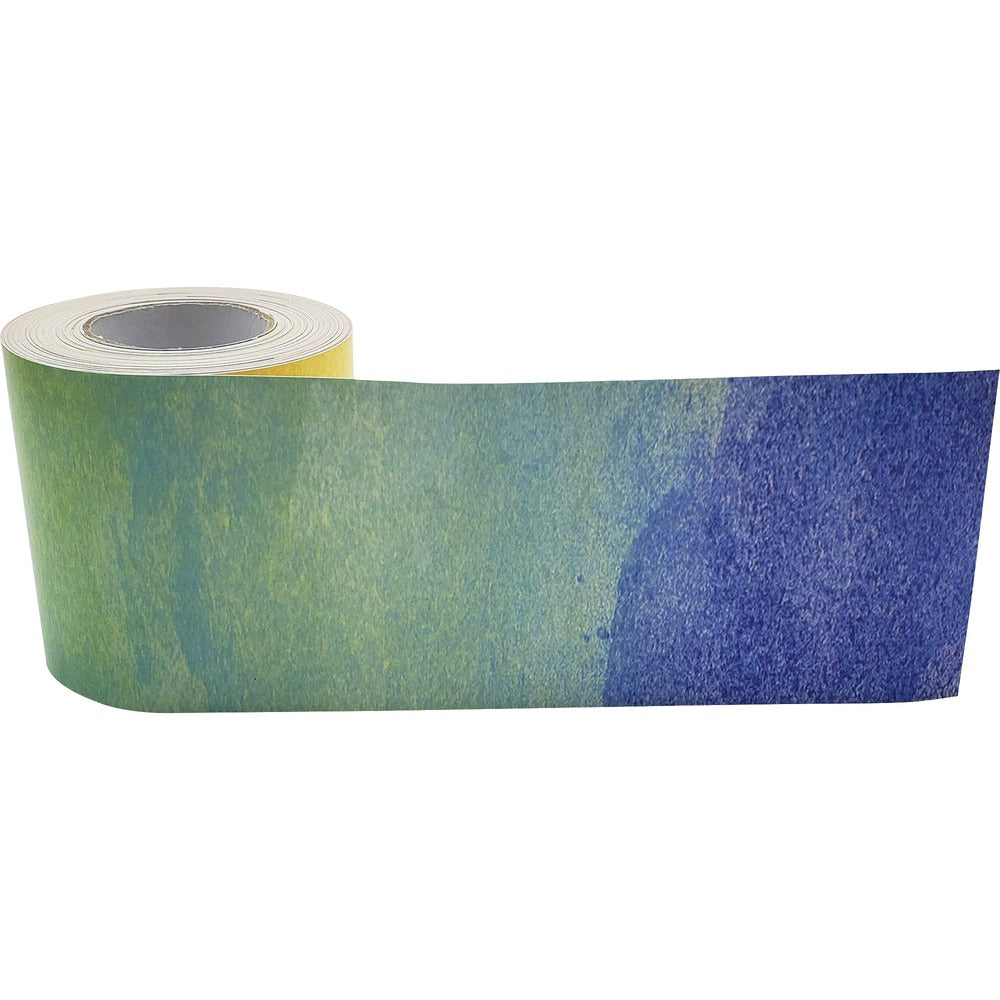 Image of Teacher Created Resources Border Trim, Watercolor, 3"Wx50'L, Multi