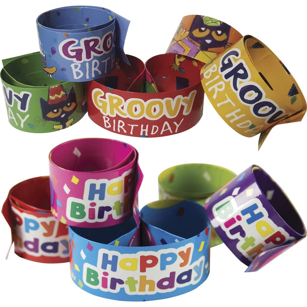 Image of Teacher Created Resources Slap Bracelets, 1"Wx9-1/2"Lx1-1/10"H, 20/ST, Multi
