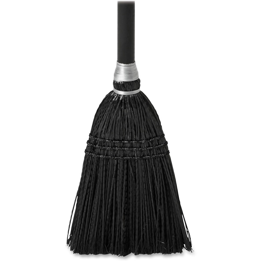 Image of Rubbermaid Commercial Products Broom, w/Wood Handle, Exec Series, 7"x37-1/2", 12/CT,Black