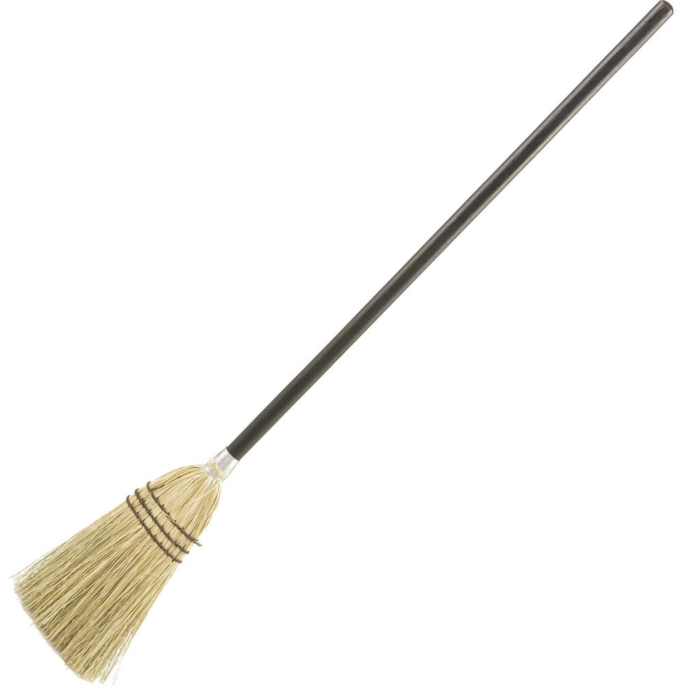Image of Rubbermaid Commercial Products Lobby Broom, Corn Fill, Wood Handle, 38", 12/CT, Brown