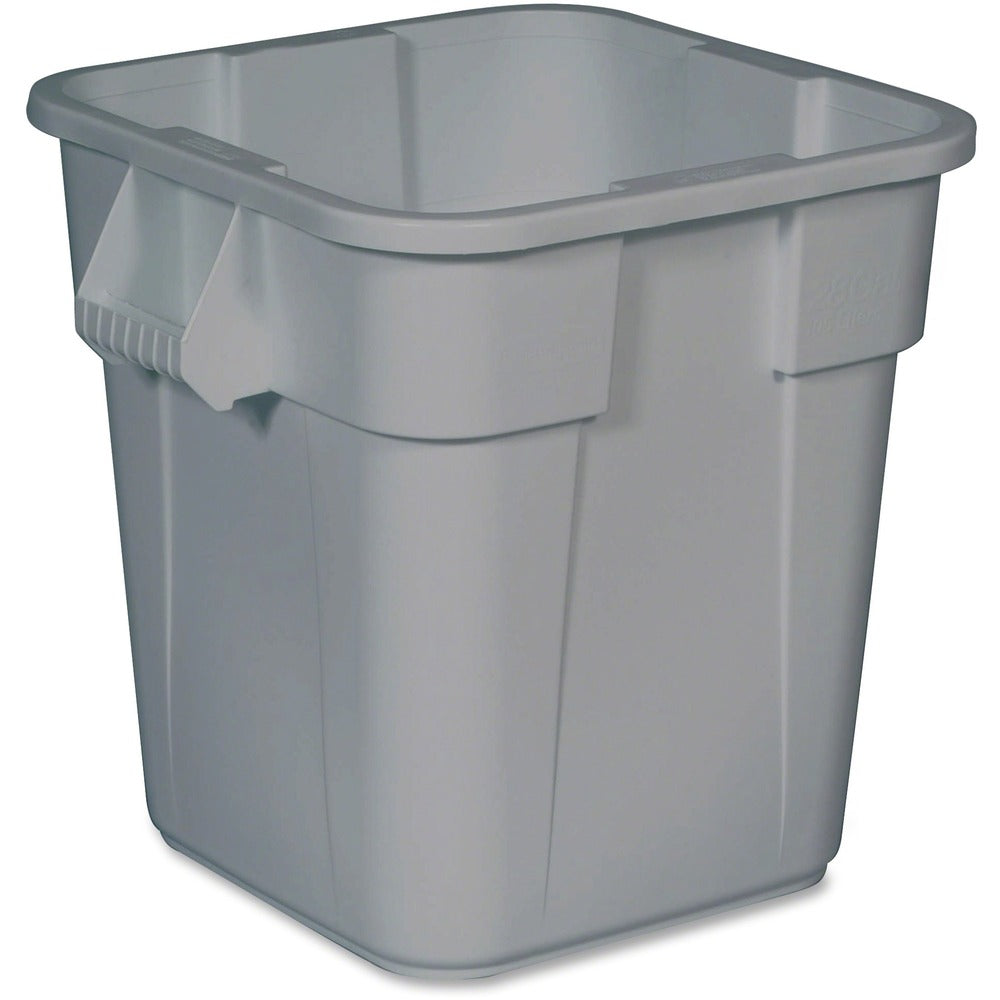 Image of Rubbermaid Commercial Products Brute Container, 28 Gal, 22-1/2"x21-1/2"x22-1/2", 6/CT, Gray