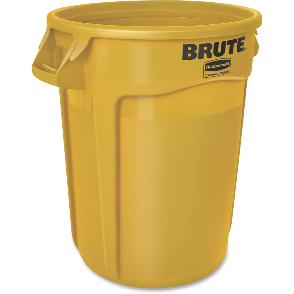 Image of Rubbermaid Commercial Products Brute Container, Hvy-Dty, 32 Gallon, 6/CT, Yellow