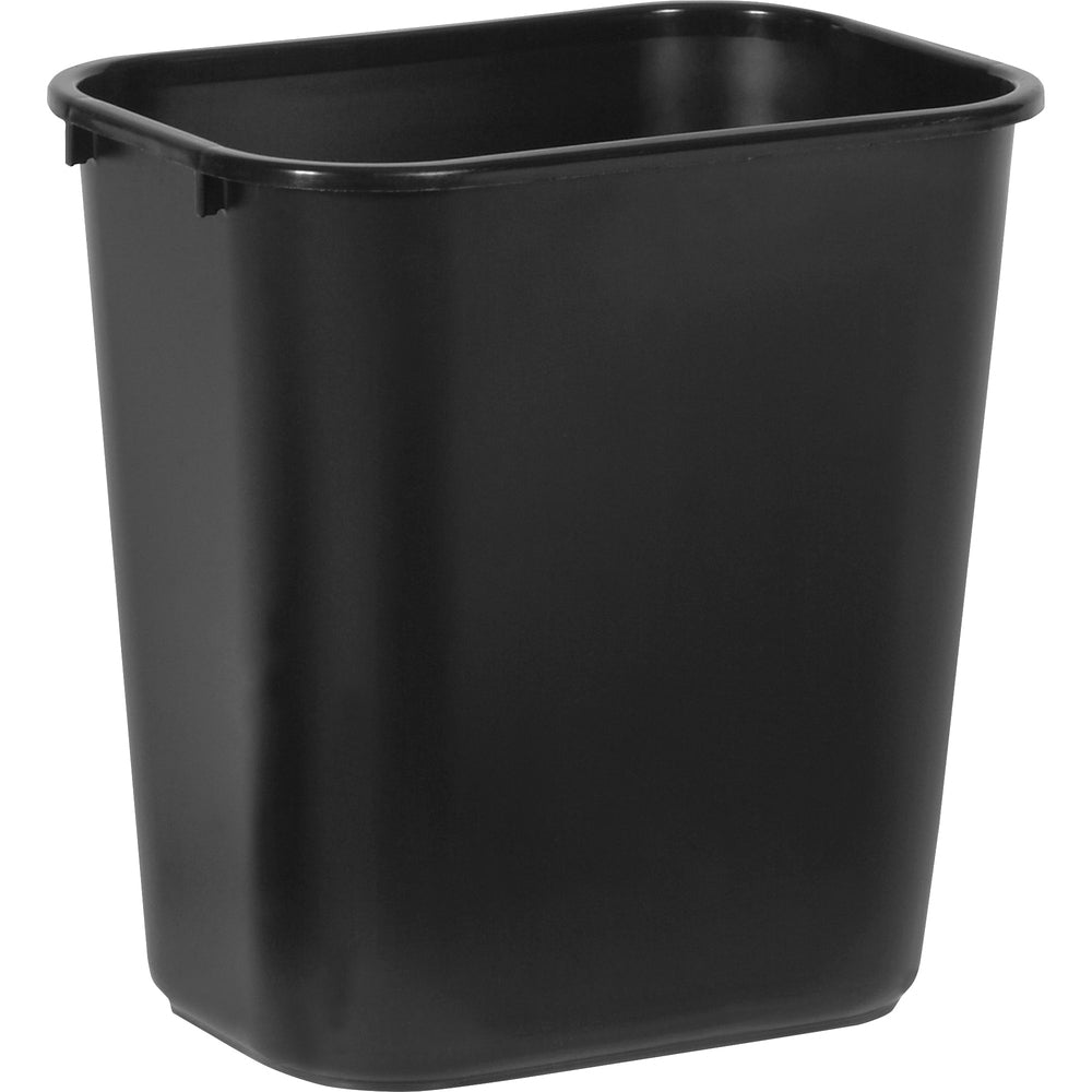 Image of Rubbermaid Commercial Products Waste Bin,Plastic,28 Quart,14-1/4"x10-1/4"x15",12/CT,BK