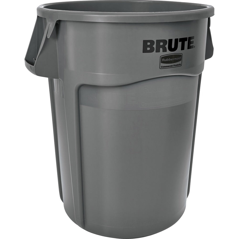 Image of Rubbermaid Commercial Products Waste Container, Brute, w/Handles, 44 Gallon, 4/CT, Gray
