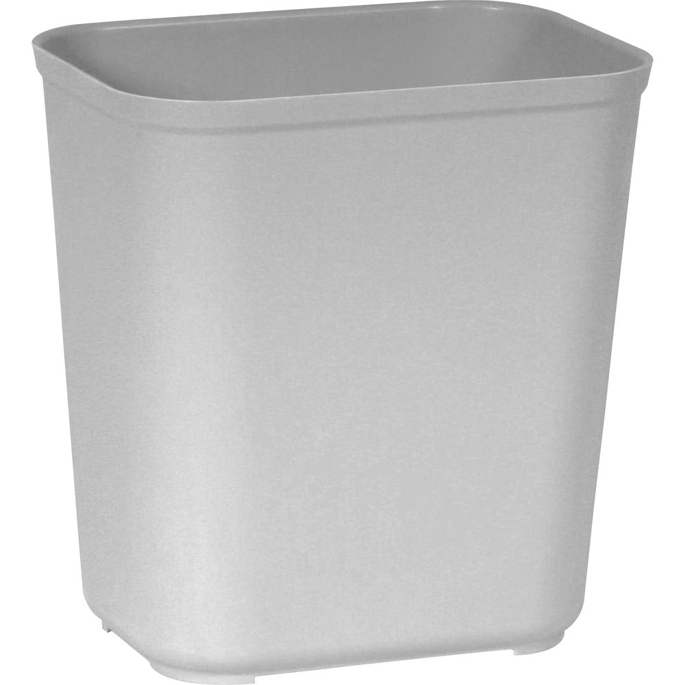 Image of Rubbermaid Commercial Products Wastebasket,Fire-Resist,28Qt,14-1/2"x10-1/2"x15-1/2",6/CT,GY