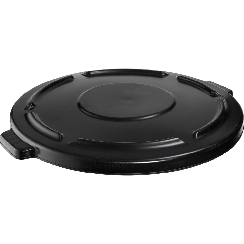 Image of Rubbermaid Commercial Products Lid, f/44 Gallon Brute Container, Self-Draining, 4/CT, Black