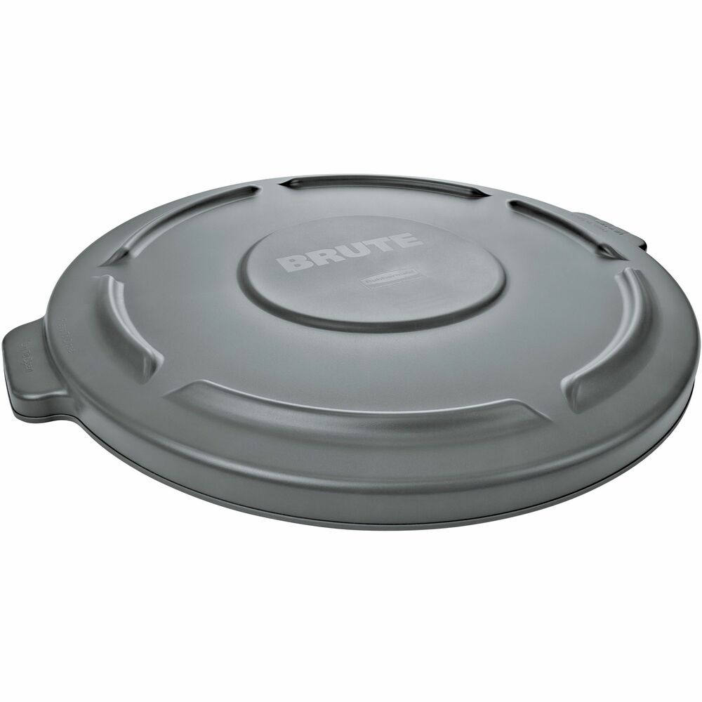 Image of Rubbermaid Commercial Products Lid, f/55Gal Brute Round Container, 3/CT, Gray