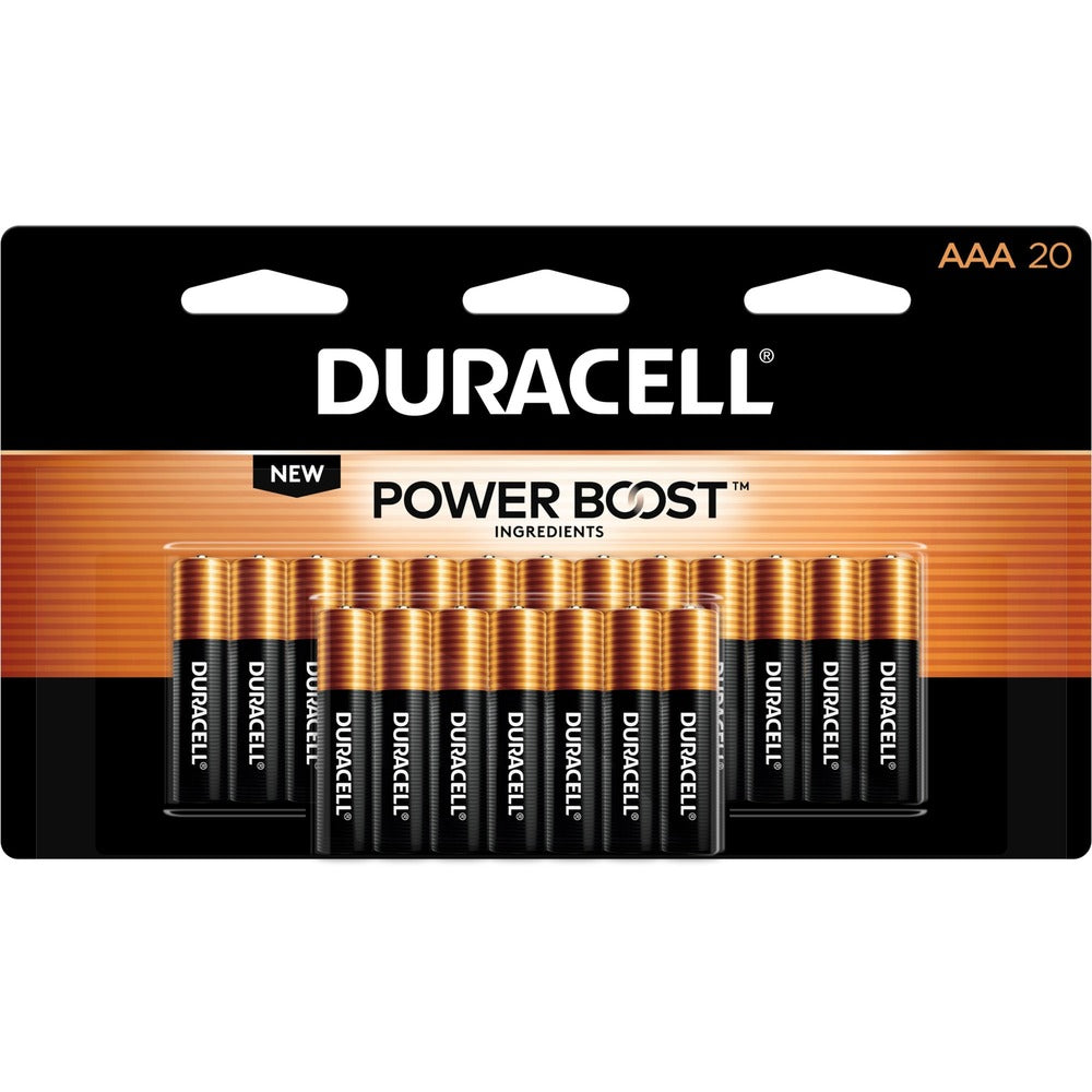 Image of Duracell U.S.A. Batteries, AAA, Alkaline, 20/PK, 12PK/CT, Gold/Black