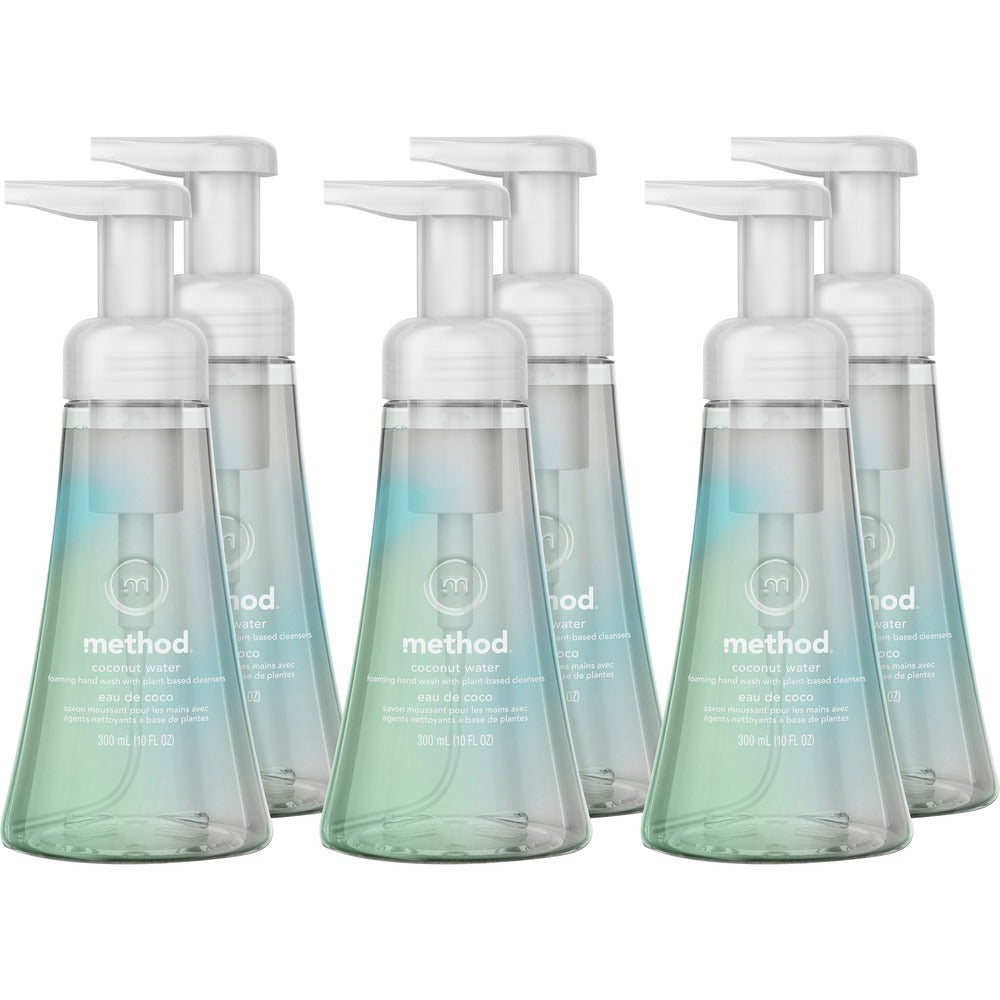 Image of Method Products Handwash, Foam, Coconut Water, 10 fl oz, 6/CT, Clear