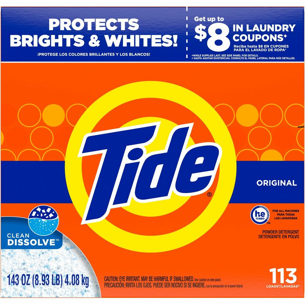 Image of Procter & Gamble Commercial Laundry Detergent,w/Acti-Lift, Powder,Tide,143oz,2/CT,WE