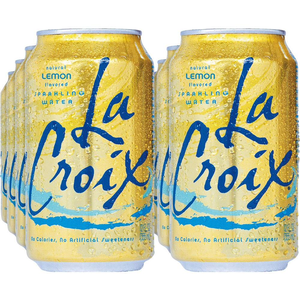 Image of La Croix Sparkling Water, Lemon, 12 fl. oz, 12/PK, 2/CT, Multi