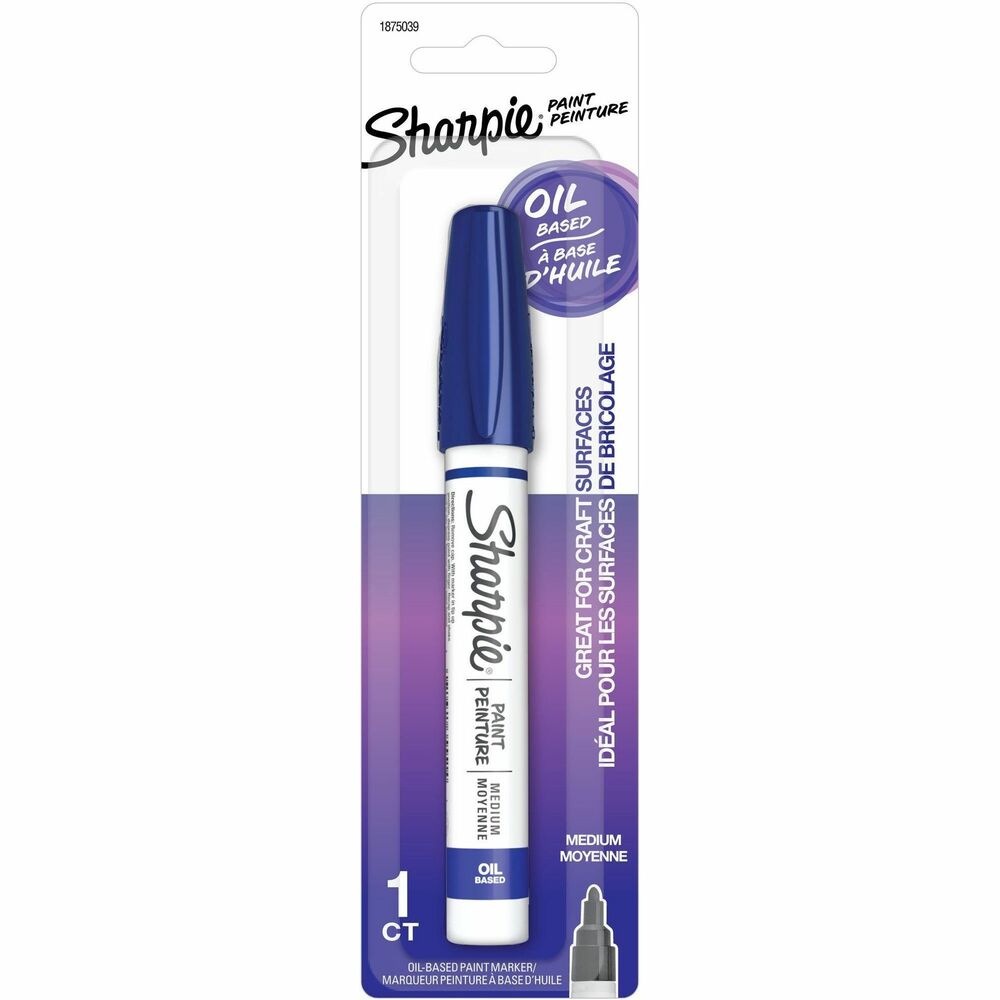 Image of Newell Brands Sharpie Paint Marker, Oil-Based, Medium Point, Blue