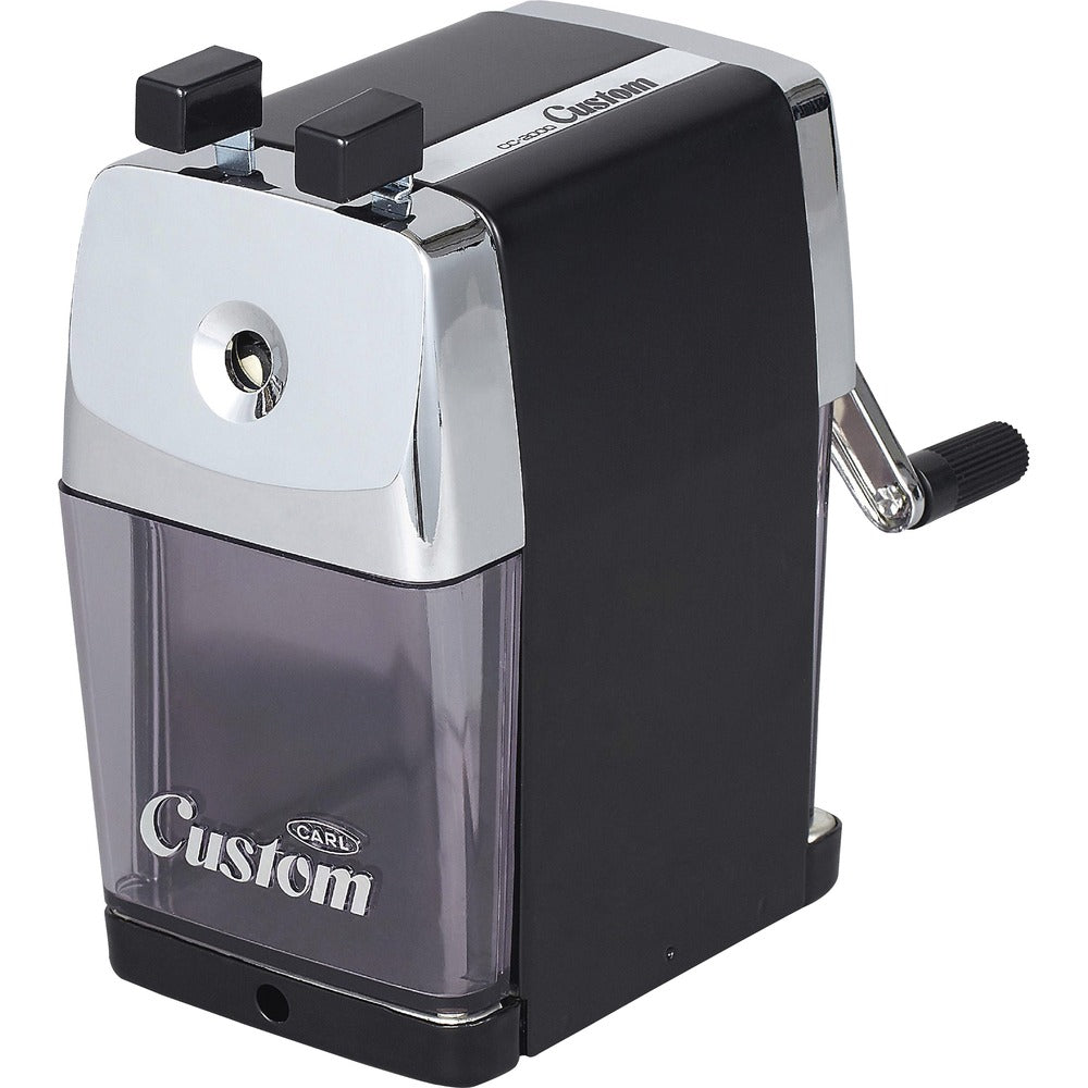Image of Carl Mfg Pencil Sharpener, Custom Tip Selector, 3"x4-1/4"x6", BK