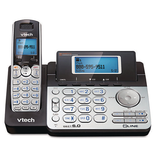Image of Vtech® Two-Line Expandable Cordless Phone With Answering System