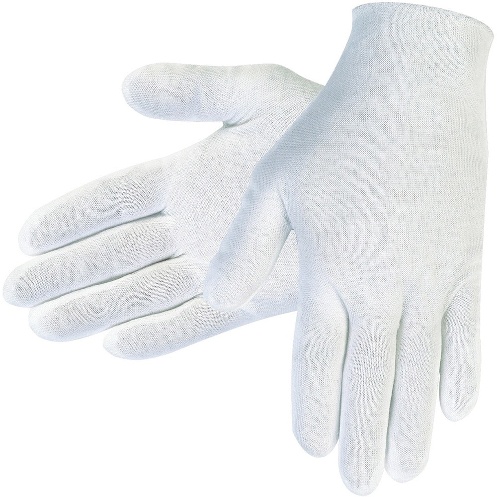 Image of MCR Safety Inspector Gloves, Reversible, Large, 1 DZ/PK, White