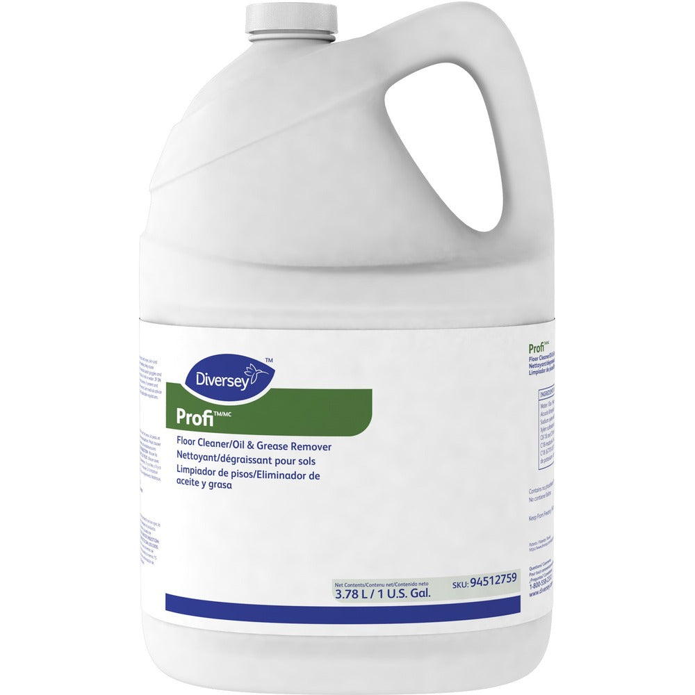 Image of Diversey Care Floor Cleaner, Oil/Grease Remover, 1 Gallon, 4/CT, White