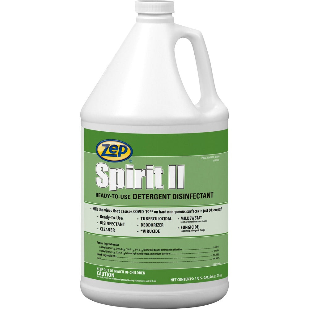 Image of Zep Commercial Detergent Disinfectant, Ready-to-Use, 1 Gallon, Multi