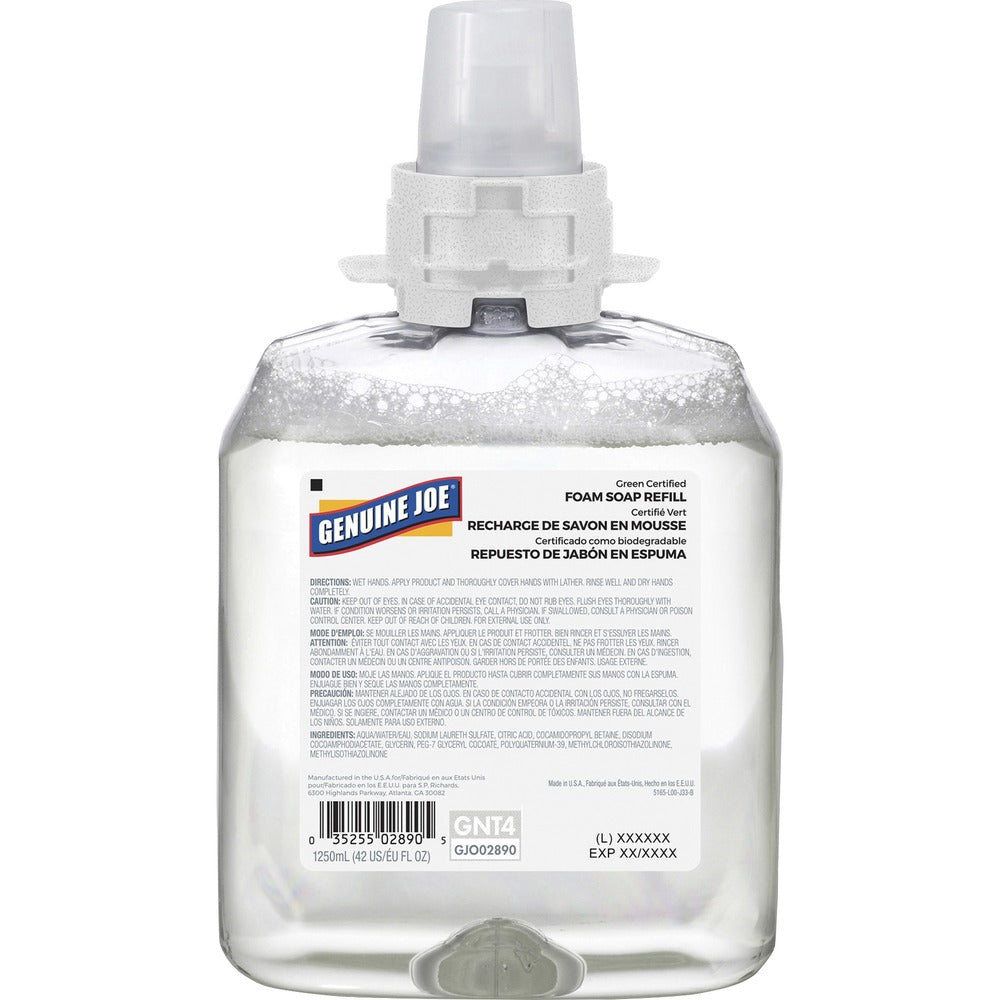 Image of Genuine Joe Soap Dispenser Refill, 1250 ml, Green Seal, Unscented