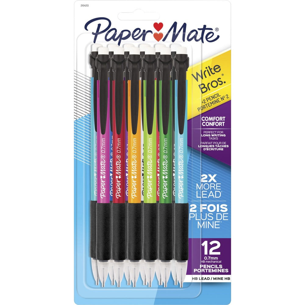 Image of Paper Mate Mechanical Pencils, Classic, No. 2, 0.7mm, 1 DZ, AST