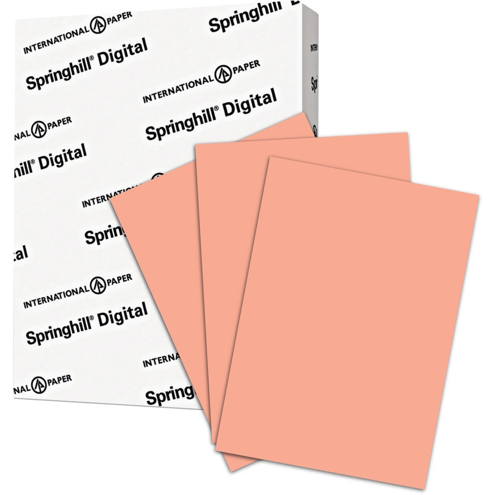 Image of Springhill Paper Paper, 110 lb, 8-1/2"Wx11"H, 250 SH/PK, Salmon
