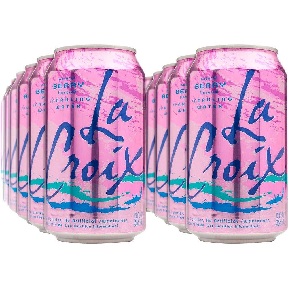 Image of La Croix Sparkling Water, Berry, 12 fl. oz., 12/PK, 2/CT, Multi