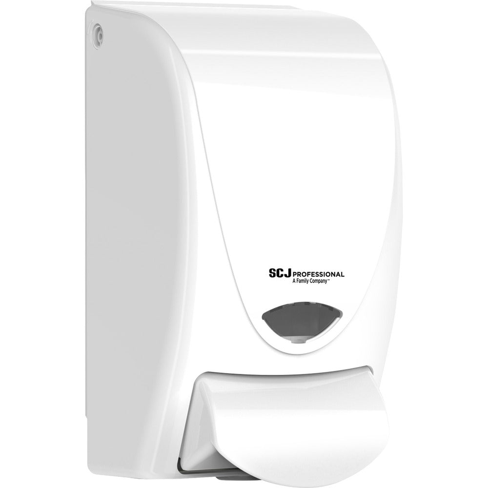 Image of S.C. JOHNSON & SON, INC Dispenser, Manual, 1 Liter, 5-1/10"x4-3/5"x9-1/5", White