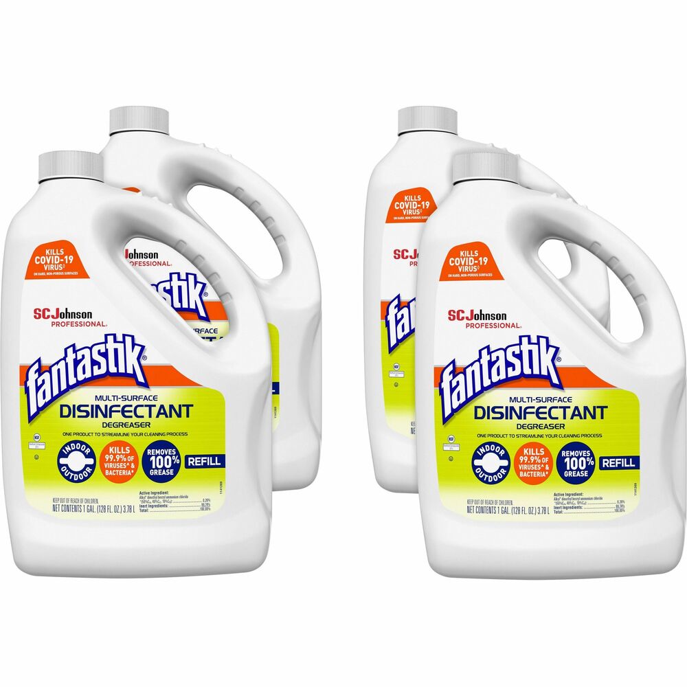 Image of S.C. JOHNSON & SON, INC Cleaner, Multi-Surface, Fantastik, 128 oz/1 Gallon, 4/CT, GN