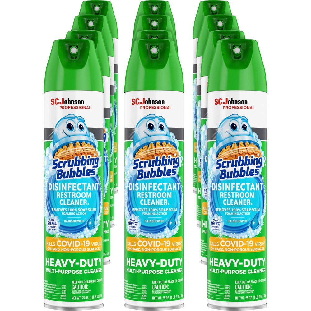 Image of S.C. JOHNSON & SON, INC Disinfectant Restroom Cleaner, Rainshower, 25oz, 12/CT,WE