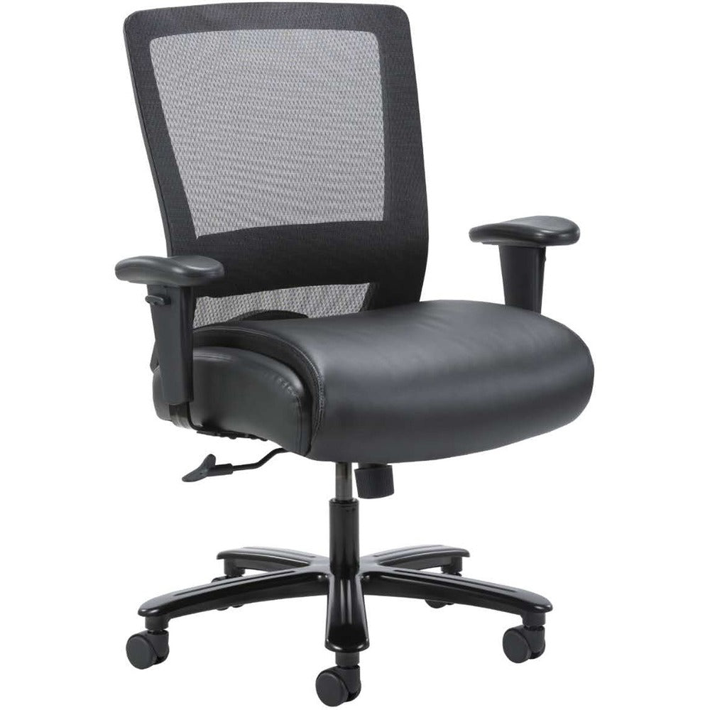 Image of Lorell Task Chair, Hvy-dty, Mesh, 30"x27"x40-1/2"-44", Black