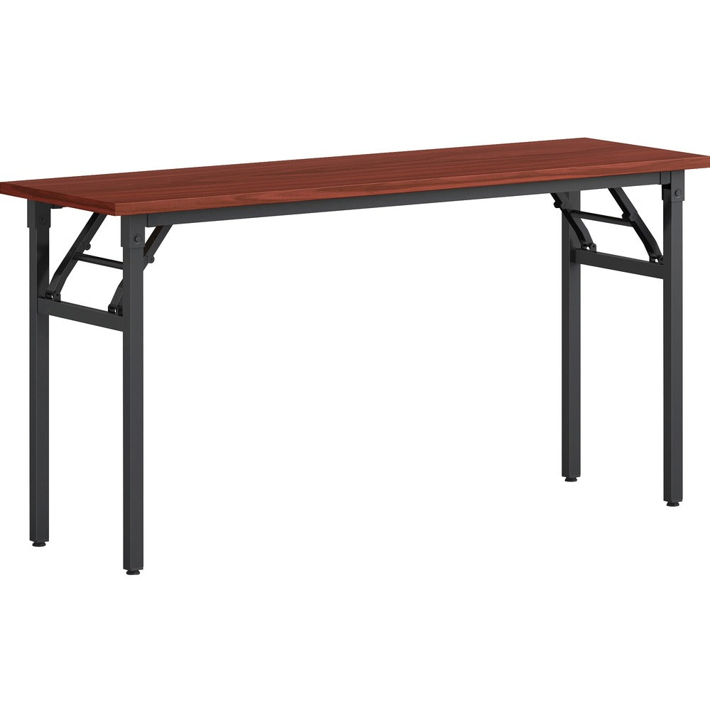 Image of Lorell Training Table, Folding, 60"x18"x30", Mahogany