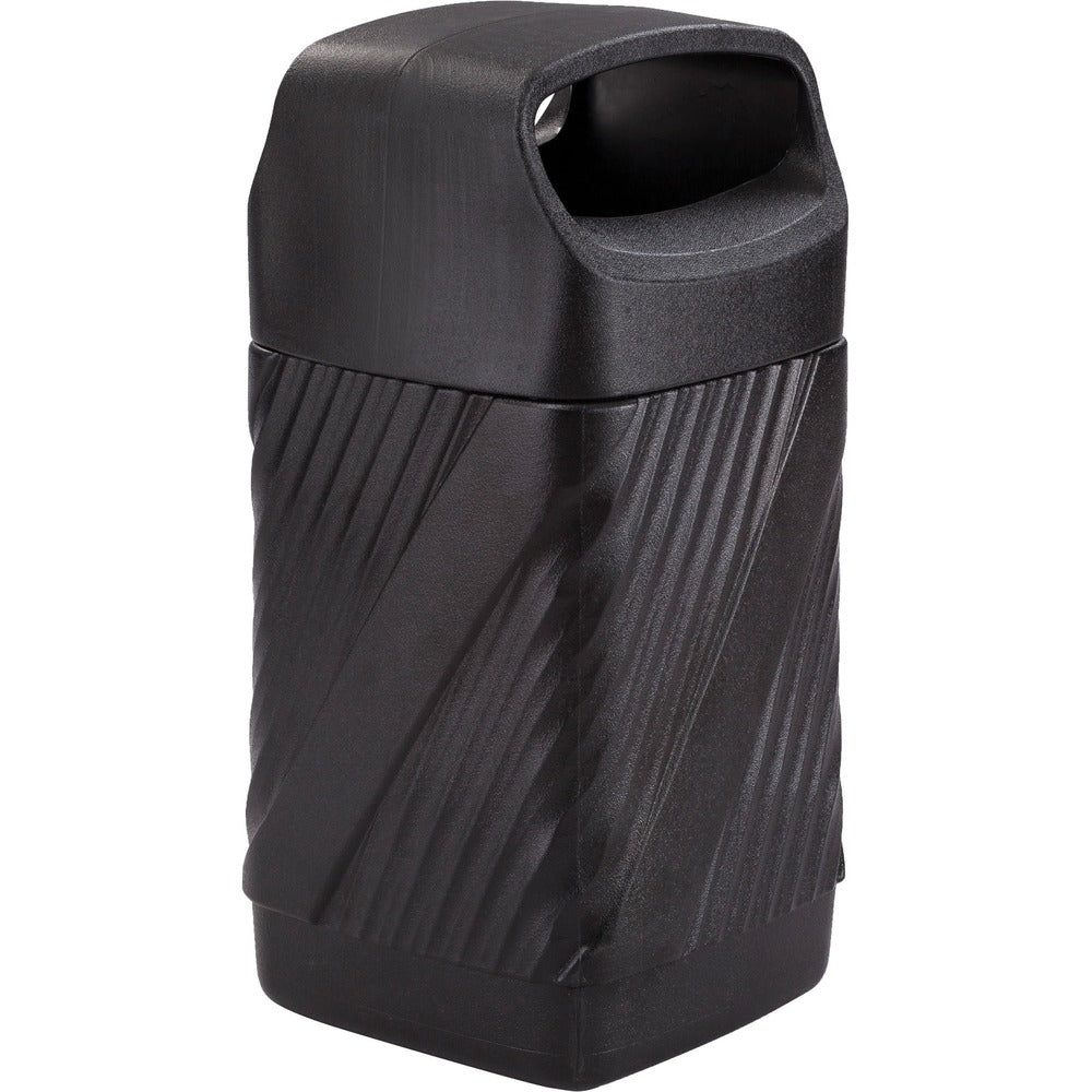Image of Safco Receptacle,Closed Top,Removable Lid,18-1/4"x19-3/8"x38", BK