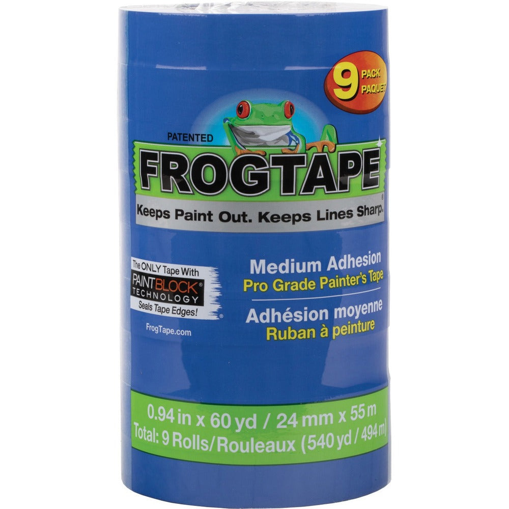 Image of Duck Brand Painters Tape, 47/50"Wx60'L, 9RL/PK, Blue