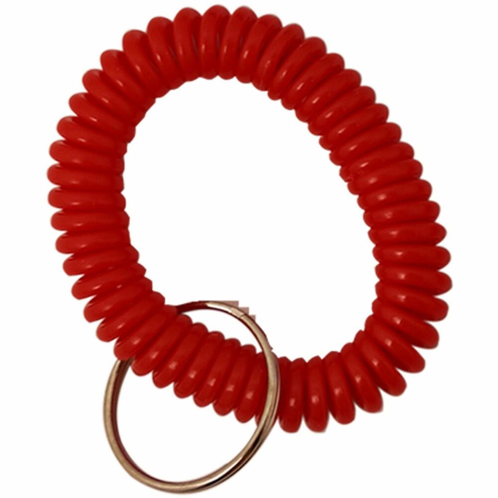Image of Sparco Key Holder, Coil, 2-1/10"Wx2-2/5"Lx2-1/10"H, 6/PK, Red
