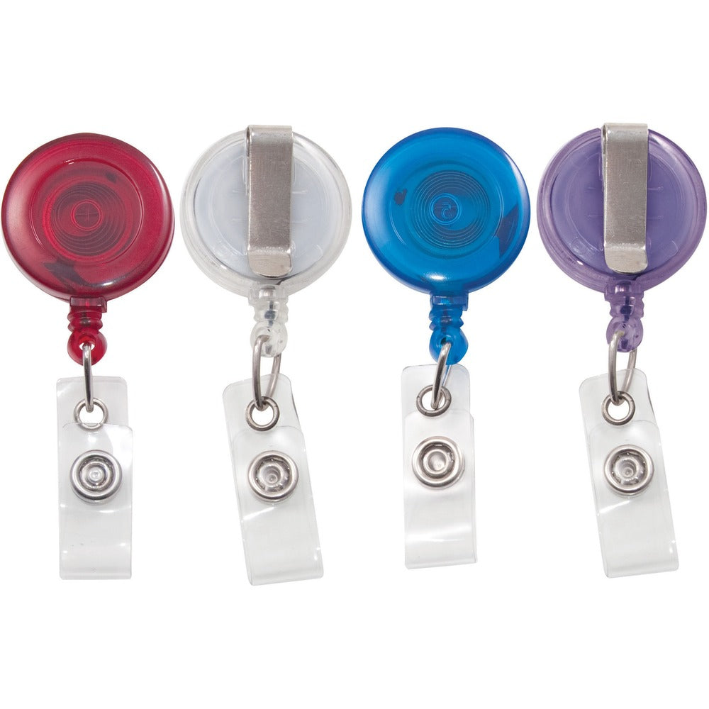 Image of Advantus Corp. ID Card Reel, Retractable, 1-1/4"Wx3/5"Lx3-1/4"H, 20/PK, AST