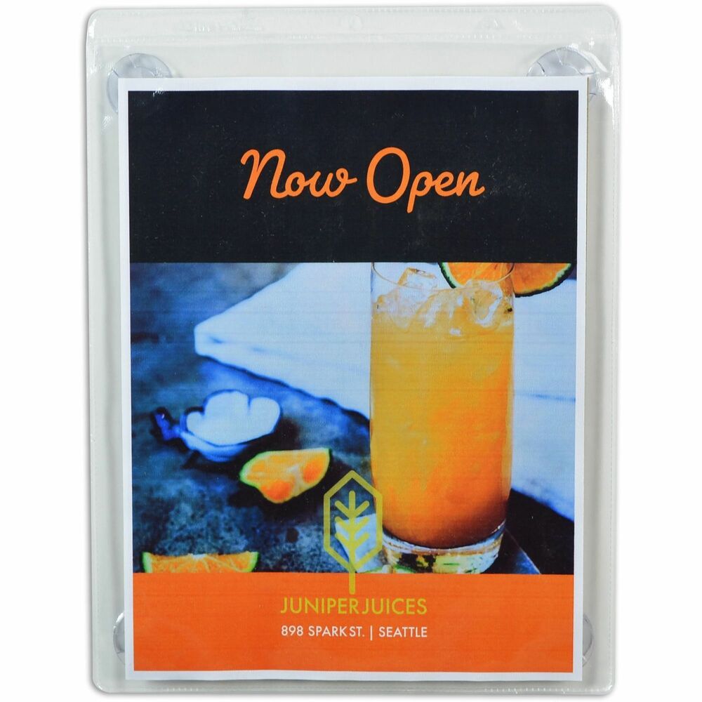 Image of C-Line Display Pocket, Suction Cup, 9"Wx12"H, 15/BX, Clear