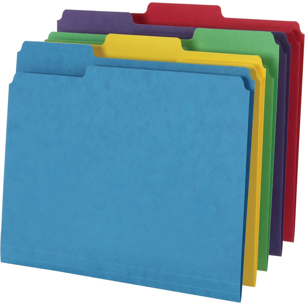 Image of Pendaflex File Folder, 14 Pt, 1/3-Cut Tab, 9-9/10"x12-1/10",50/BX, AST