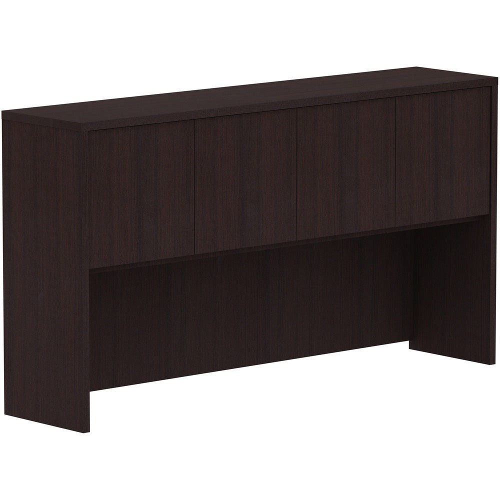 Image of Lorell Hutch, w/Doors, 66"x15"x36", Espresso