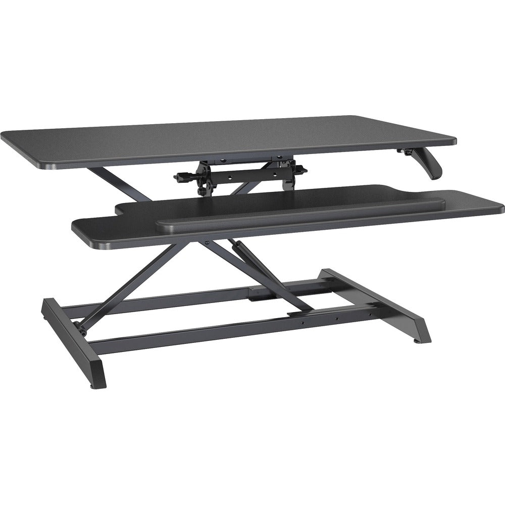 Image of Lorell Desk Riser,Adjustable,Gas Lift,35-3/8"x19-5/8"x19-1/4",BK