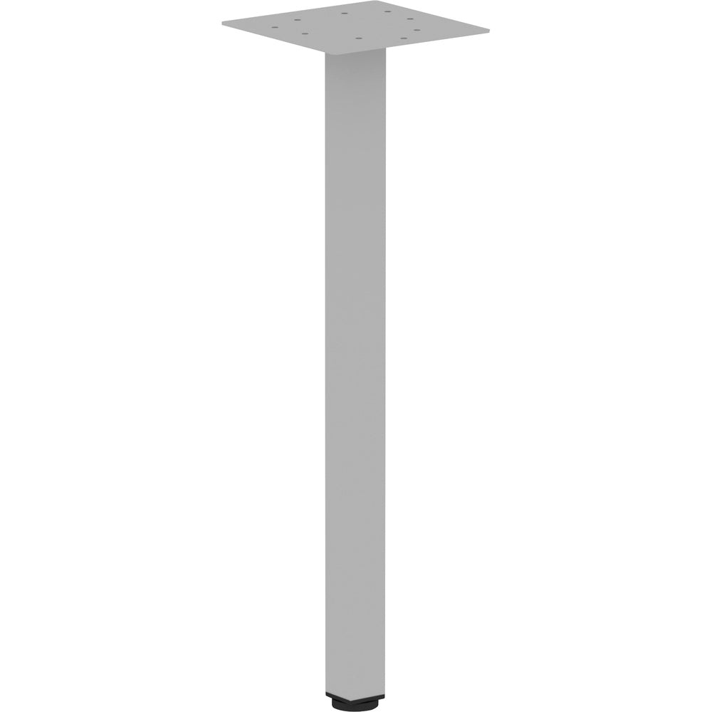 Image of Lorell Offset Leg, Square, Metal, f/Workstation, 7.87"x28.5"H, SR
