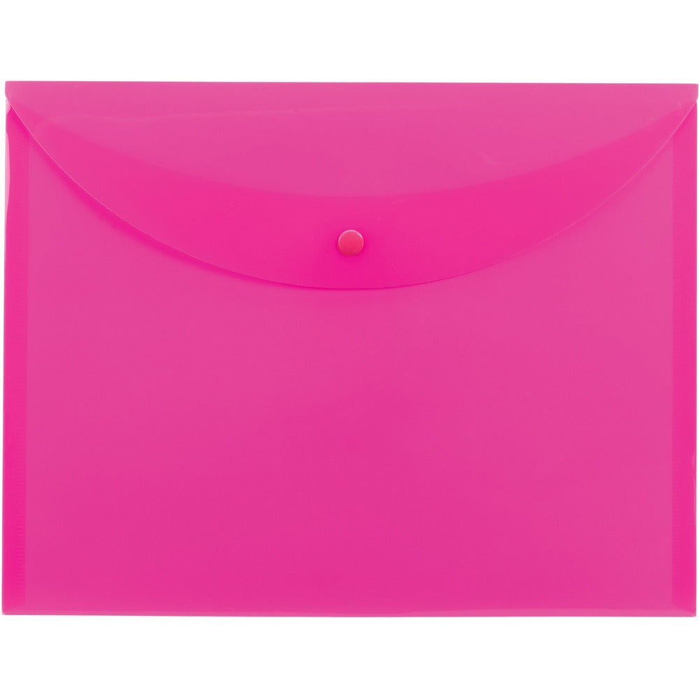 Image of Smead Envelope, Snap Closure, 11-3/4"Wx1/10"Lx9"H, 10/BX, Pink