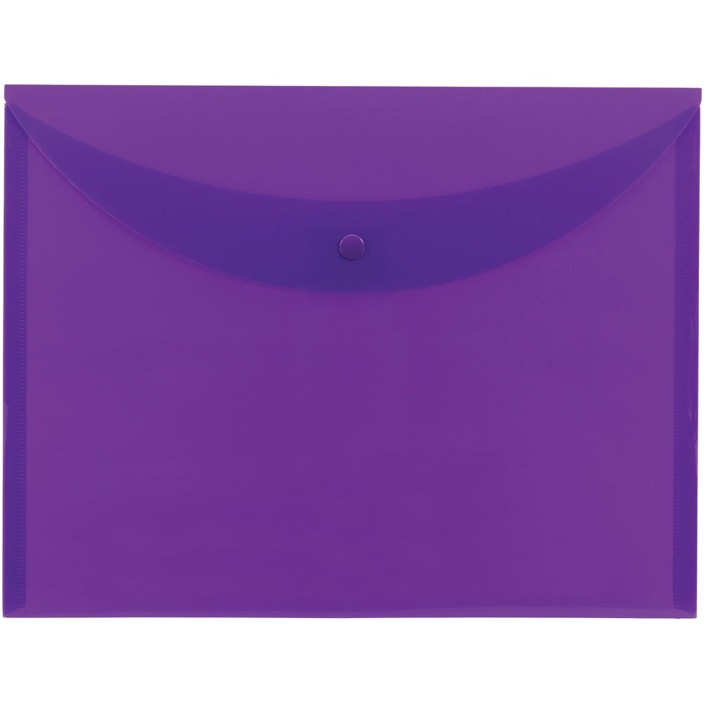 Image of Smead Envelope, Snap Closure, 11-3/4"Wx1/10"Lx9"H, 10/BX, Purple