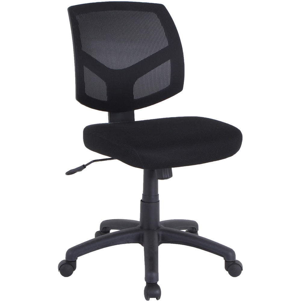 Image of Lorell Task Chair, Mesh Back, 25-1/8"x17-3/8"x34"-38-3/4", BK