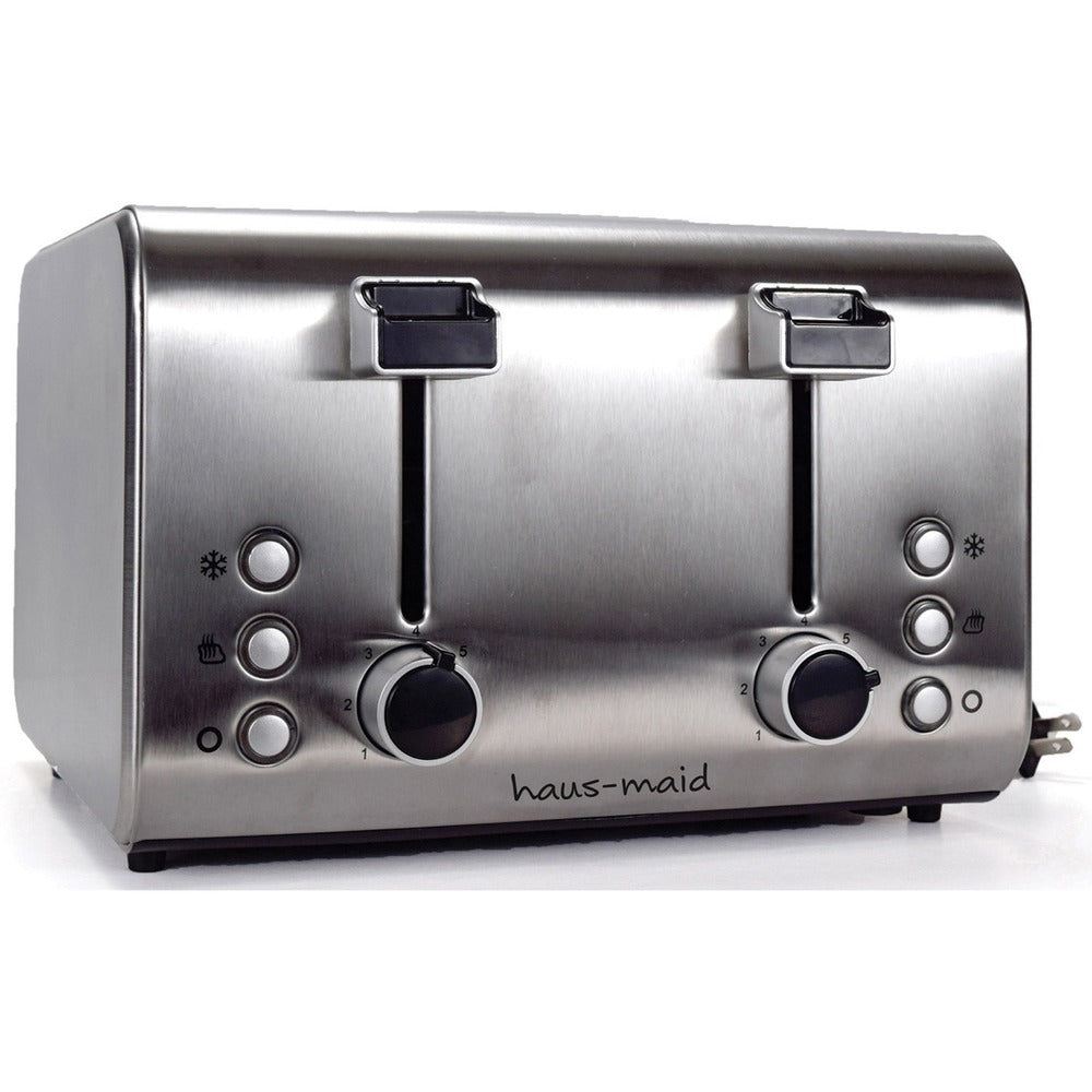 Image of Coffee Pro Toaster, 4-Slice, 12-7/10"x12-1/2"x9", Stainless Steel