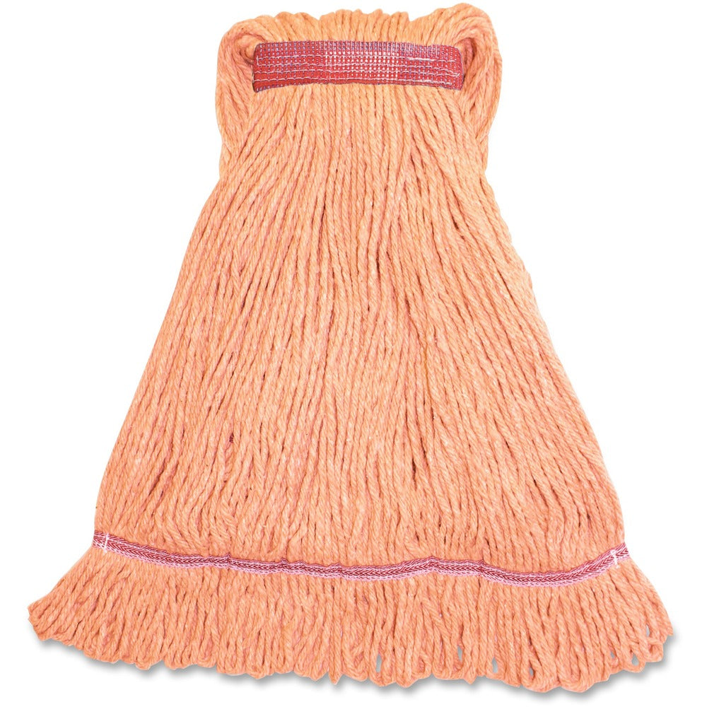 Image of Genuine Joe Wet Mop, Narrow Band, Blend, Looped, 12oz, Large, OE